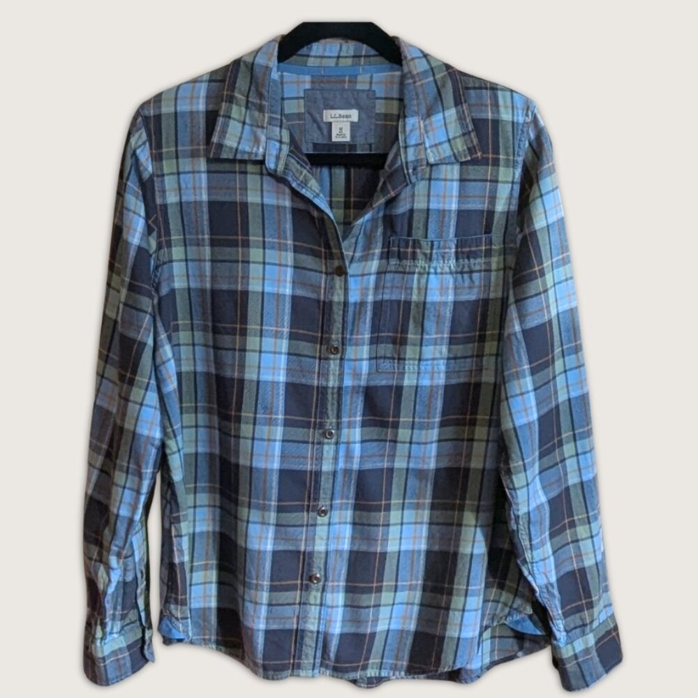 L.L. Bean Rangeley Plaid Organic Flannel